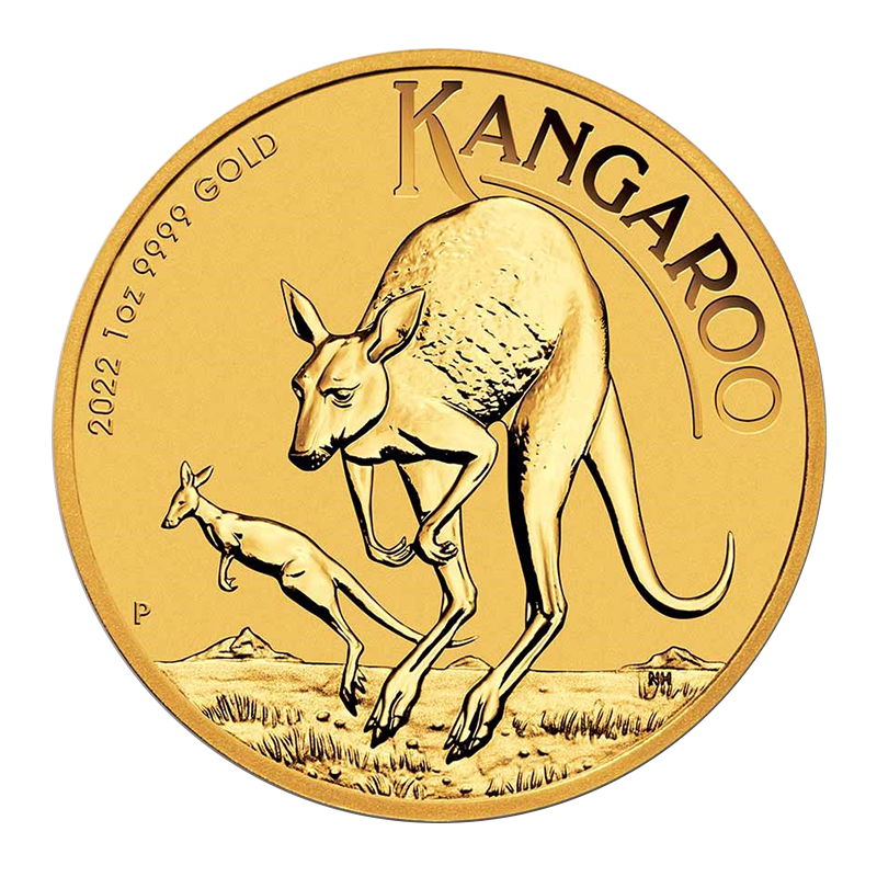 Image for 1 oz Australian Kangaroo Gold Kangaroo (2022) from TD Precious Metals